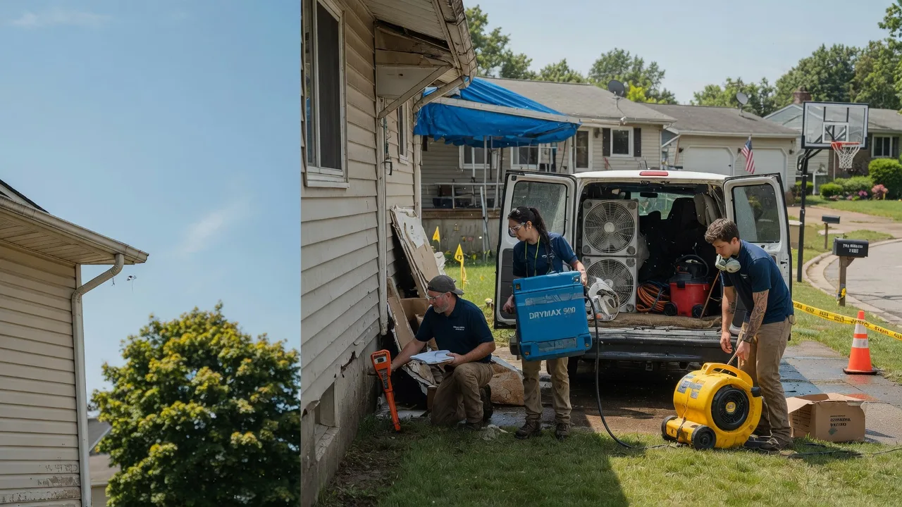 Ceiling Leak Cleanup in Yorktown, IN near me