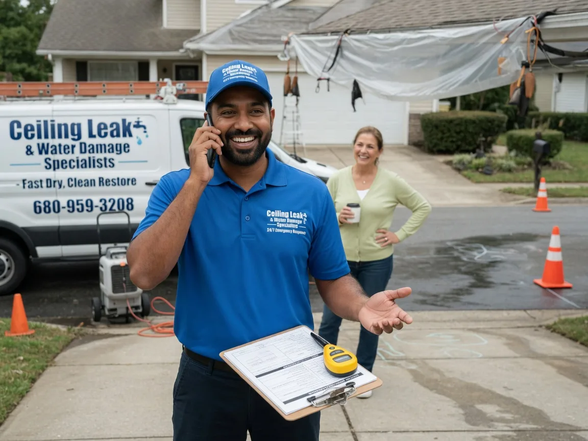 Ceiling Leak Cleanup Yorktown, IN FAQs